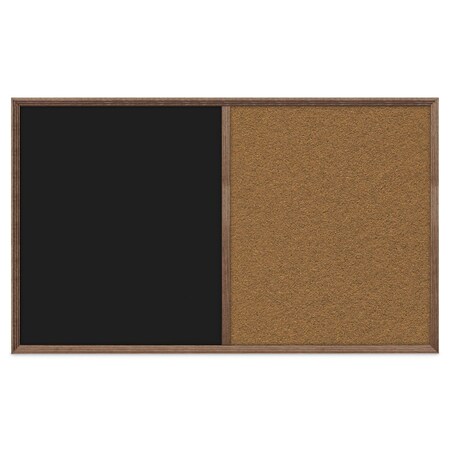 United Visual Products Slim Style Indoor Enclosed Corkboard, 18 UV501SCH-BLACK-AMETHY